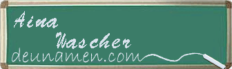 Aina Wascher Visitenkarte